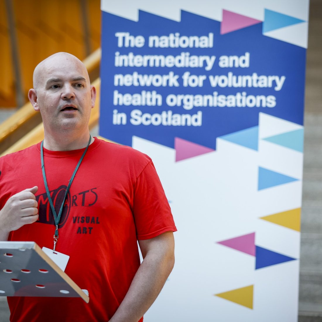 Nemo Arts CEO speaking at Scottish Parliament