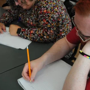 Activities in the center of Glasgow. Creative writing