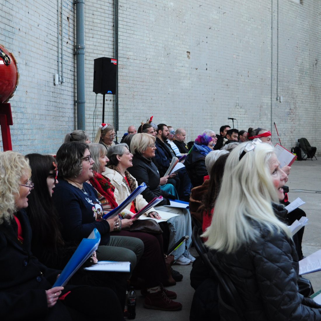 Choir performance Clydside Market Halls